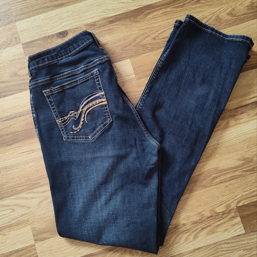 Aura Women's Boot Cut Jeans - Dark Blue